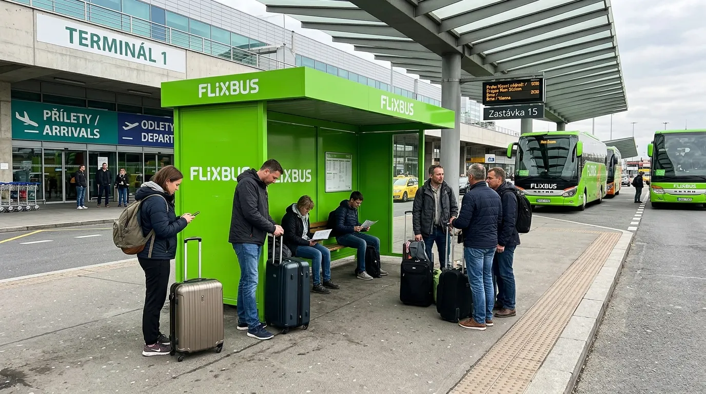 Flixbus na letišti v Praze: Kde najdete novou zastávku a jak se tam dostat? | 2026 1 flixbus-na-letisti-v-praze-nova-zastavka