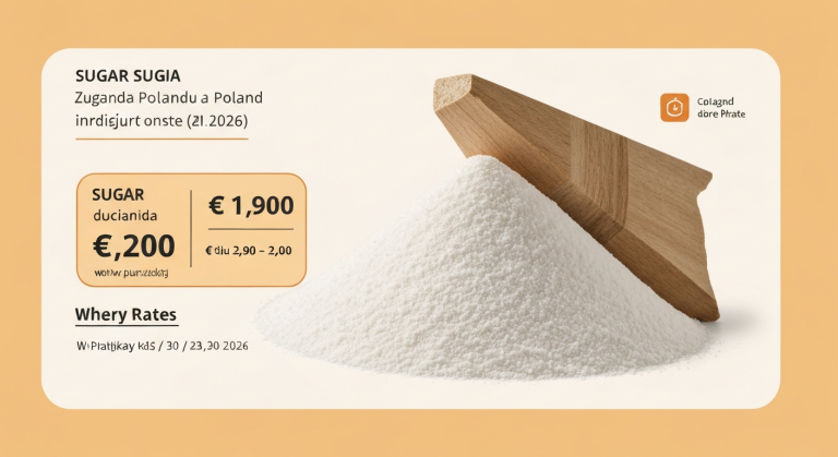 Cena cukru v Polsku: Aktuální ceny a kde nakupovat | 2026