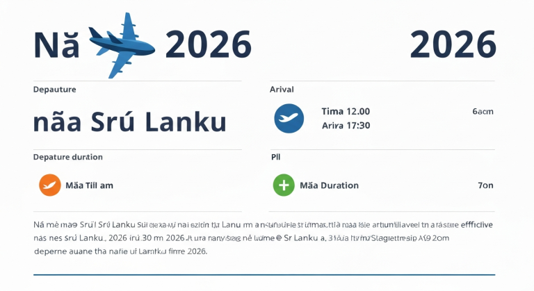 Jak dlouho trvá let z Vídně na Srí Lanku? | 2026