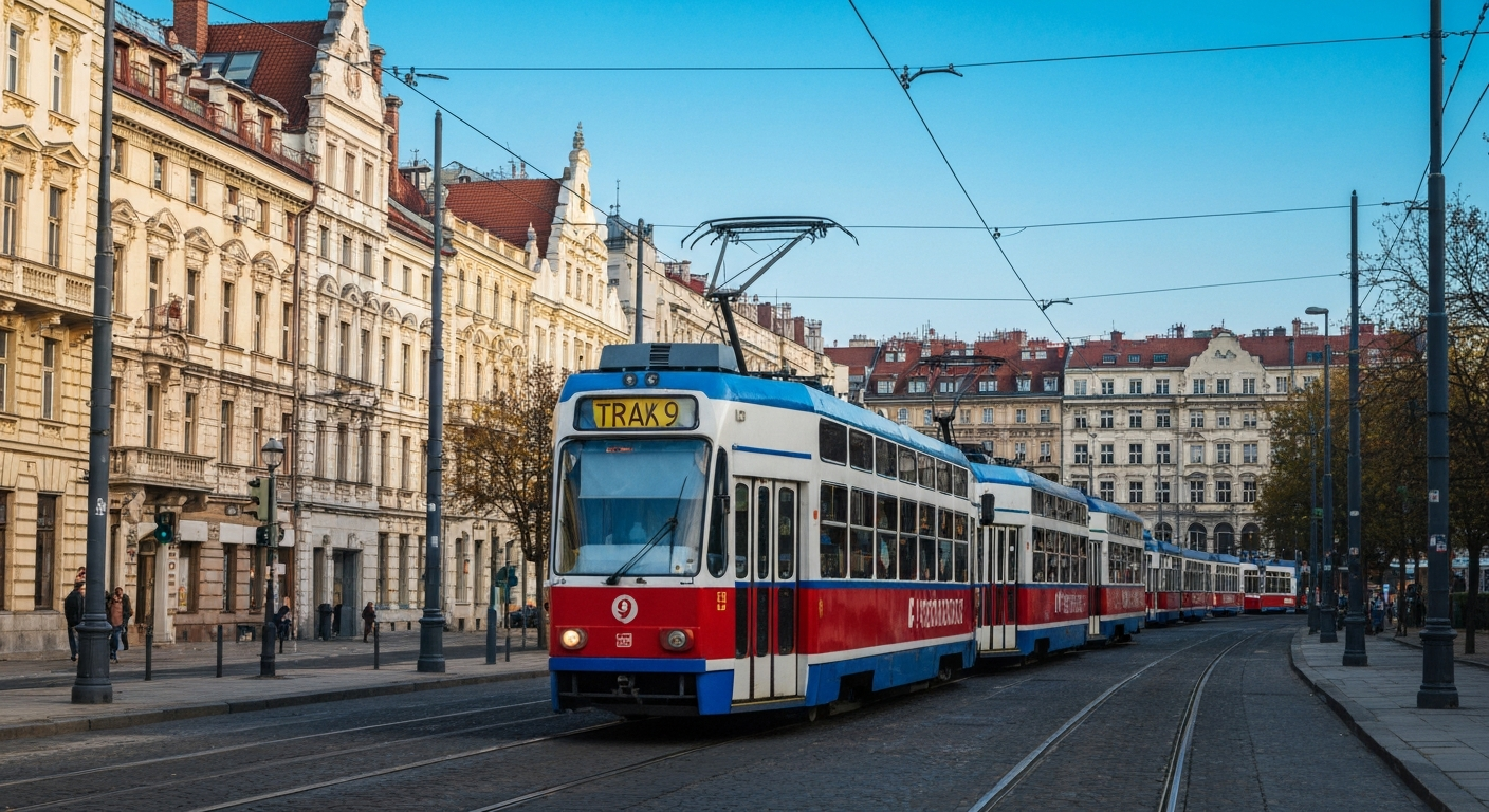 5766 inline trasa tramvaje 9 praha 3