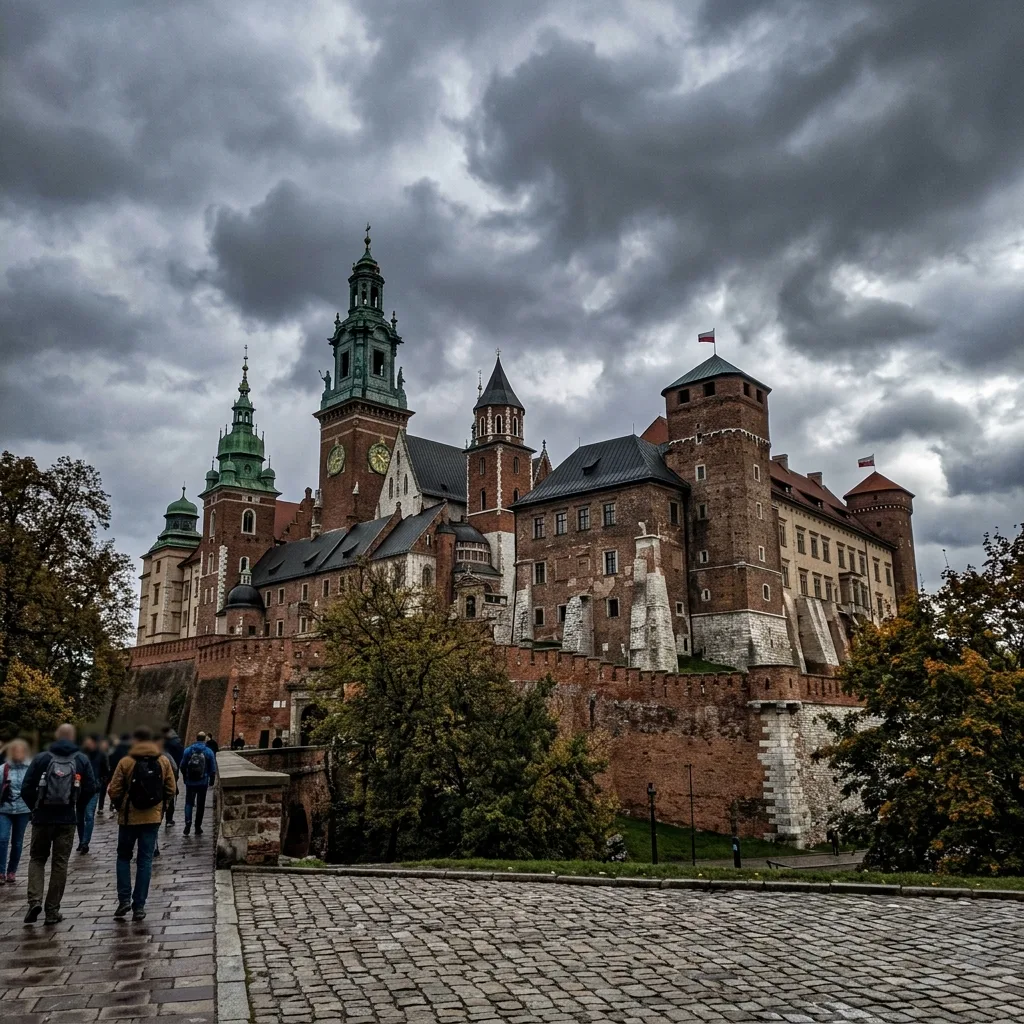 Stredoveký poľský hrad Wawel v Krakove