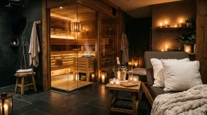 Privátní wellness v Jihlavě — Romantika pro dva a privátní sauny 5 Romantické privátní wellness studio se saunou, svíčkami a šampaňským v Jihlavě